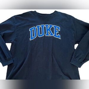 MV Sport Duke Blue Devils Long Sleeve T-shirt Mens 2XL XXL Black